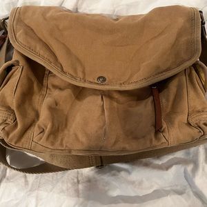 Tan Fossil crossbody bag